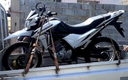 Polícia Civil recupera moto furtada em Visconde do Rio Branco
