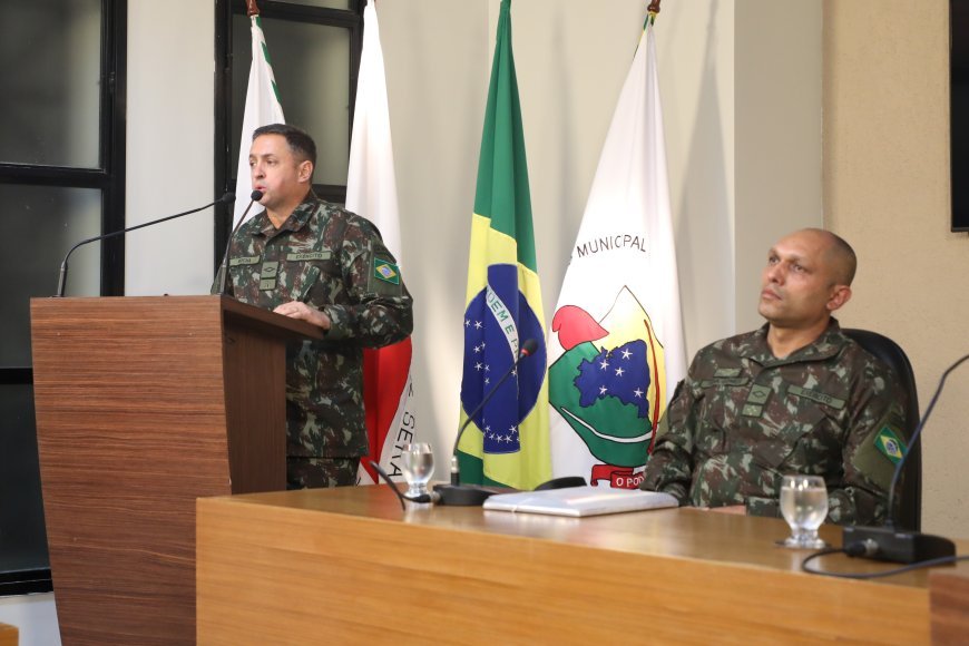Tiro de Guerra de Viçosa apresenta demandas na Câmara e propõe passe livre para atiradores