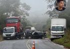 Acidente envolvendo diversos veículos deixa um morto na rodovia MG-482