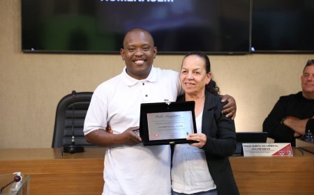 Motoboy Leandro Rafael Vitor é homenageado na Câmara