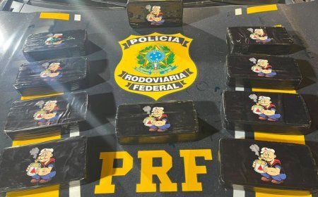 Casal é preso transportando 10 kg de cocaína na BR-262, em Rio Casca