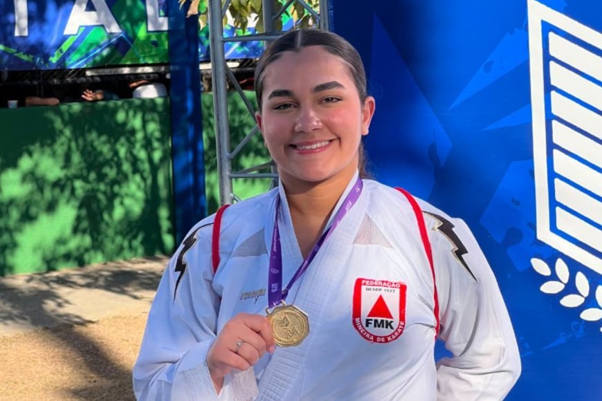Viçosense  conquista ouro no karatê escolar mineiro