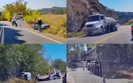Ao menos cinco acidentes são registrados na BR-120 somente nesta quinta-feira