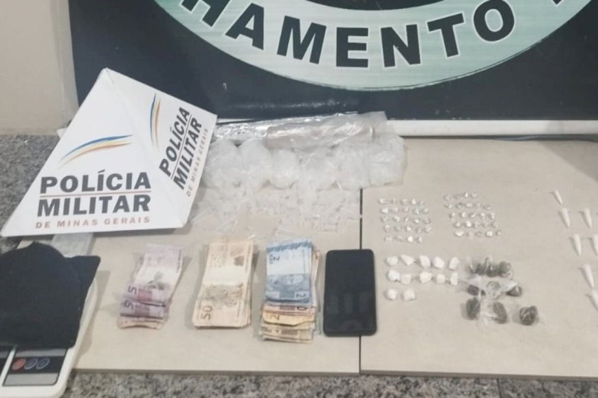 Dupla presa por tráfico na rua Dom Silvério