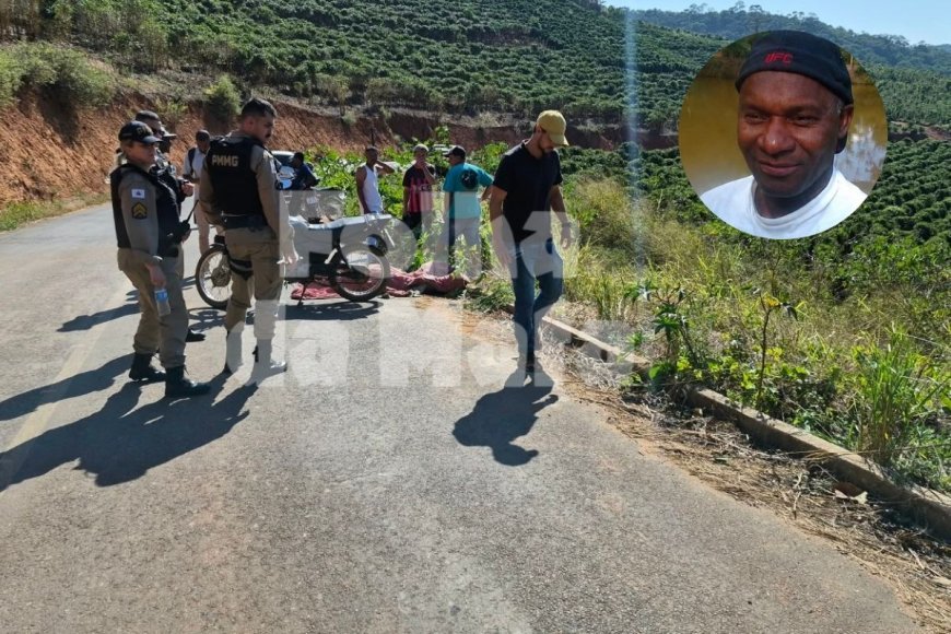 Motoqueiro morre em acidente na zona rural de Cajuri