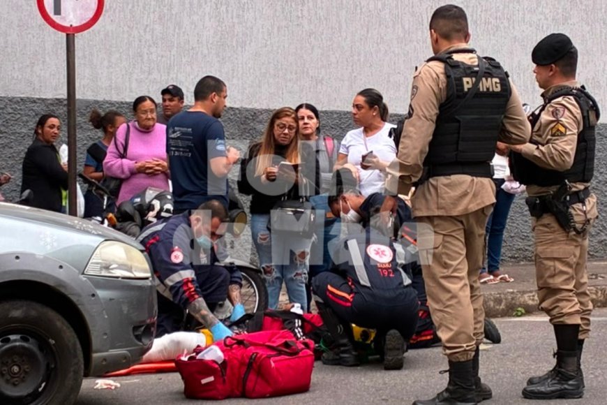Motoqueiro sem habilitação se envolve em colisão com caminhonete em Viçosa