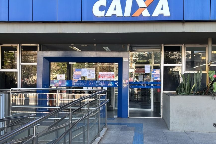 Agências da Caixa em Viçosa e região aderem à paralisação nacional nesta quinta-feira