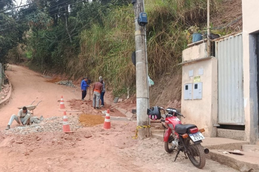 Prefeitura promove restauração de ruas de Viçosa