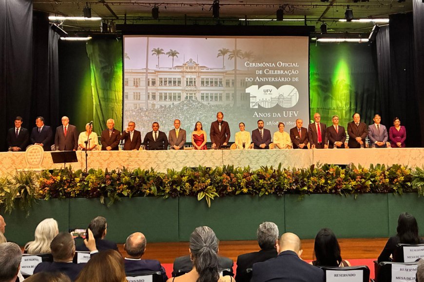 Solenidade marca centenário da UFV; amanhã tem mais