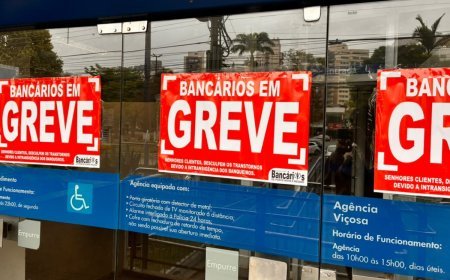 Empregados da Caixa entram em greve por tempo indeterminado em Viçosa