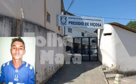 Detento encontrado morto em cela do Presídio de Viçosa