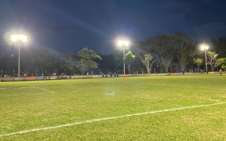 Campo do Estrela Dalva recebe iluminação em Viçosa