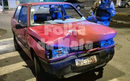 Criança e mais duas pessoas ficam feridas em acidente entre pedestre e carro em Viçosa