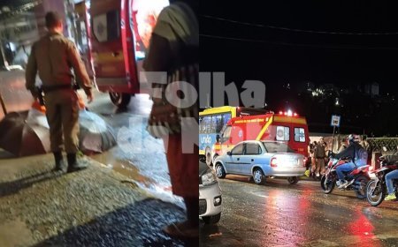Em meio às fortes chuvas, mulher é atropelada por ônibus em Viçosa