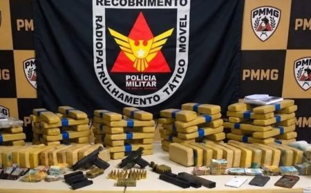 Polícia prende dois acusados e apreende mais de 100kg de drogas em Ubá