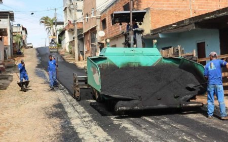 Bairros de Viçosa recebem pavimentação e recapeamento nas ruas