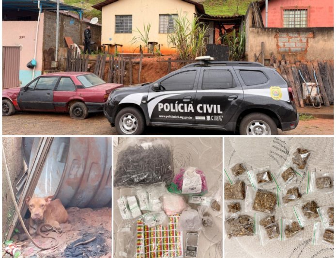 Operação policial resulta em prisão de foragido e apreensão de drogas em Viçosa