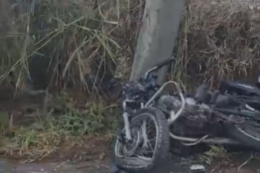 Motociclista de 16 anos morre após bater em poste nesta quarta-feira