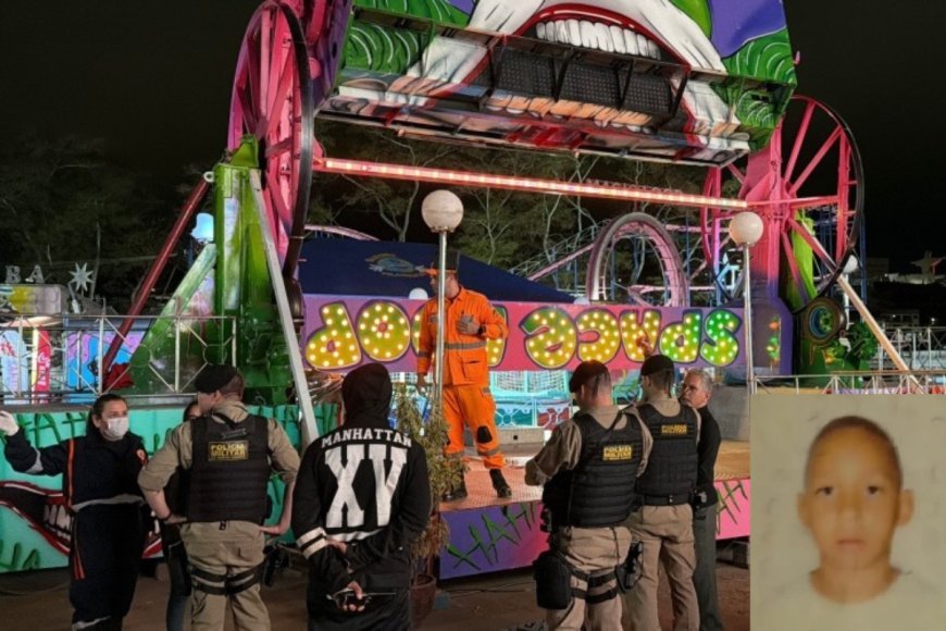 Adolescente morre após ser atingido por brinquedo em parque de diversões em Muriaé