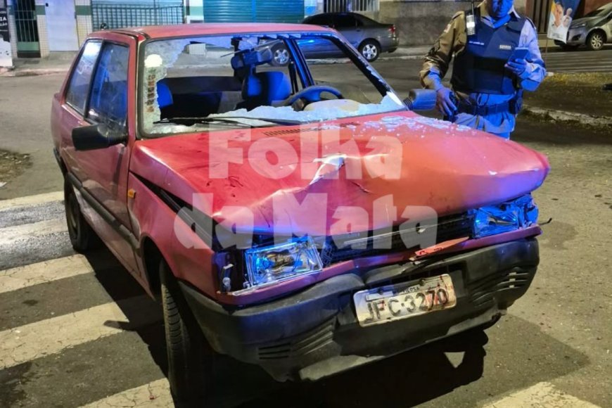 Criança e mais duas pessoas ficam feridas em acidente entre pedestre e carro em Viçosa