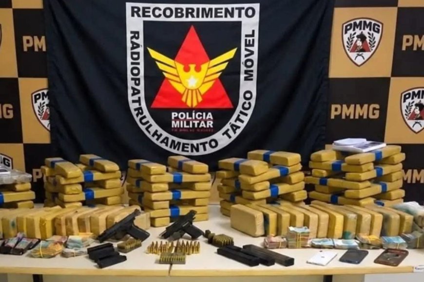 Polícia prende dois acusados e apreende mais de 100kg de drogas em Ubá