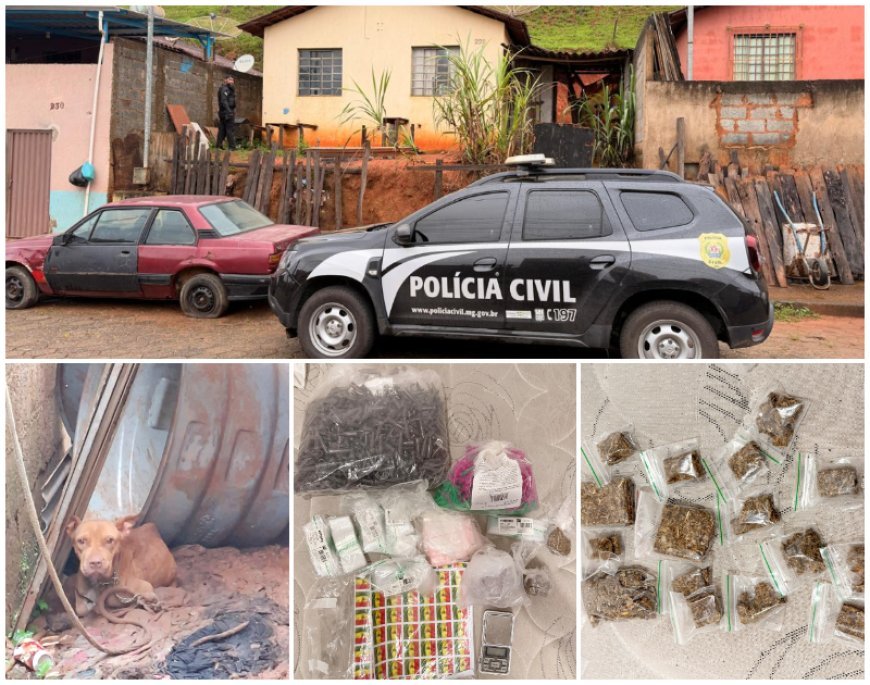 Operação policial resulta em prisão de foragido e apreensão de drogas em Viçosa