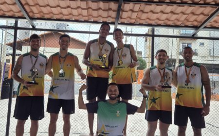 Estrela da Mata conquista pódio completo no vôlei de praia em Viçosa
