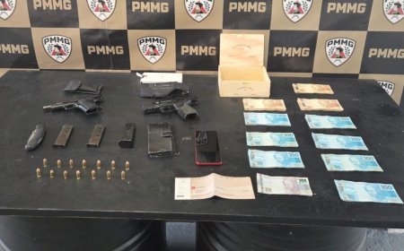 PM prende acusado de porte ilegal de arma e por dirigir sem CNH no centro de Viçosa