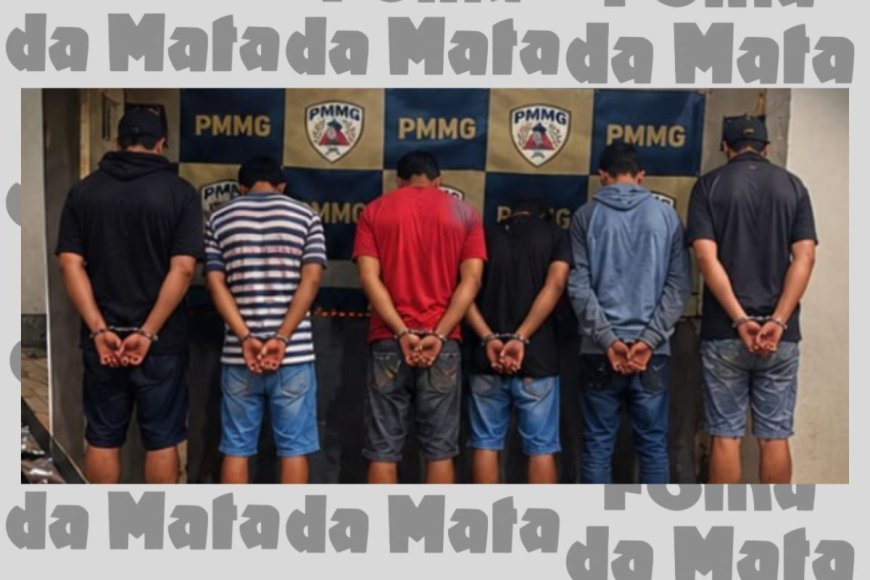 Policia apreende quatro menores e prende dois acusados de tráfico de drogas em Ervália