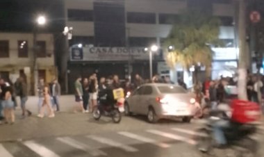 Motorista bate em moto na avenida Santa Rita e foge sem prestar socorro