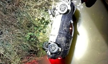 Homem morre e duas mulheres ficam feridas após carro cair de ponte em Tocantins