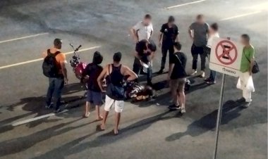 Motociclista sofre queda em Viçosa
