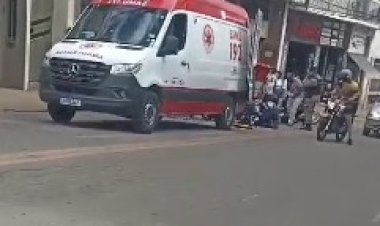 Colisão entre motos deixa dois feridos em Viçosa