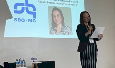 Pesquisadora da UFV recebe prêmio Jovem Talento 2024 da Sociedade Brasileira de Química