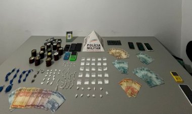 Polícia apreende drogas em Teixeiras