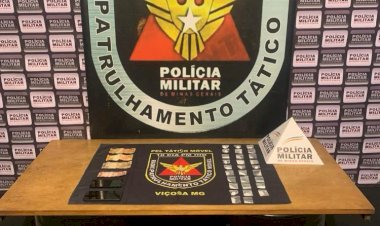 Polícia prende homem acusado de traficar drogas no bairro Santa Clara, em Viçosa