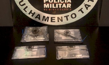 Polícia apreende drogas no Centro de Teixeiras