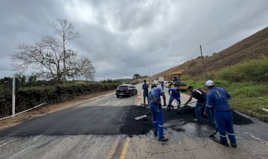 Prefeitura constrói quebra-molas no trevo da Nova PH Rolfs
