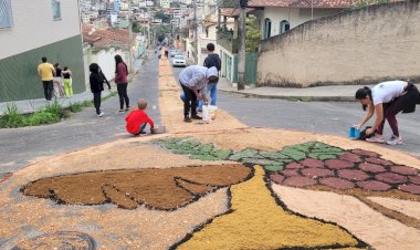 Projeto de Lei quer tornar tapetes de Corpus Christi patrimônio cultural de Viçosa