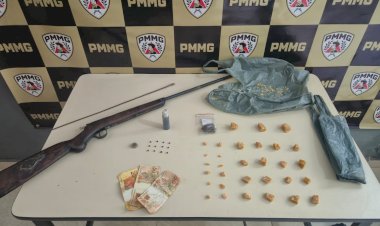 Homem é preso por tráfico de drogas e posse ilegal de arma em Teixeiras