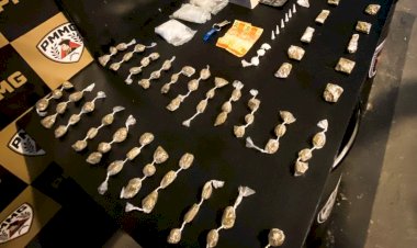 Operação da PM prende suspeito com grande quantidade de drogas em Viçosa