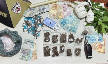 PM apreende quase R$ 4 mil e drogas em São Miguel do Anta