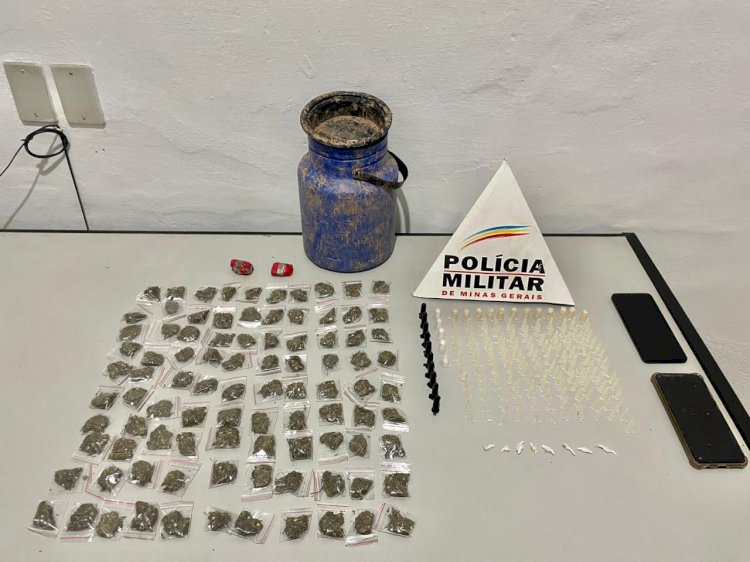 Polícia prende autor de tráfico de drogas em Ervália
