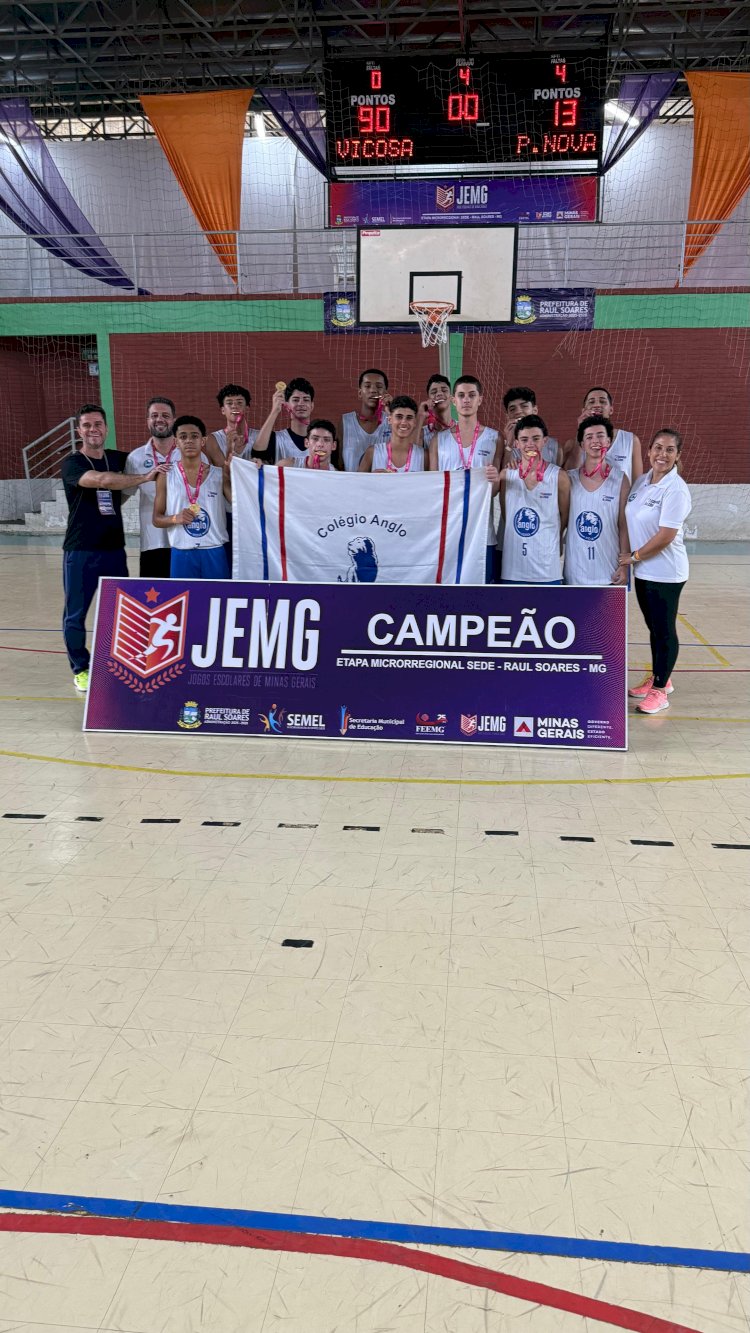 Jemg 2025: Coeducar, Equipe e Anglo já são campeões em Raul Soares