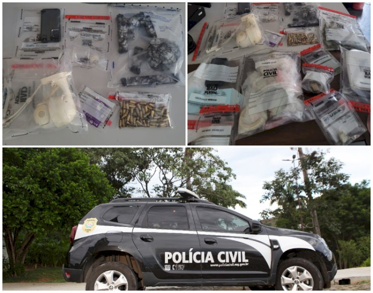 Polícia prende três homens e apreende arsenal em Viçosa