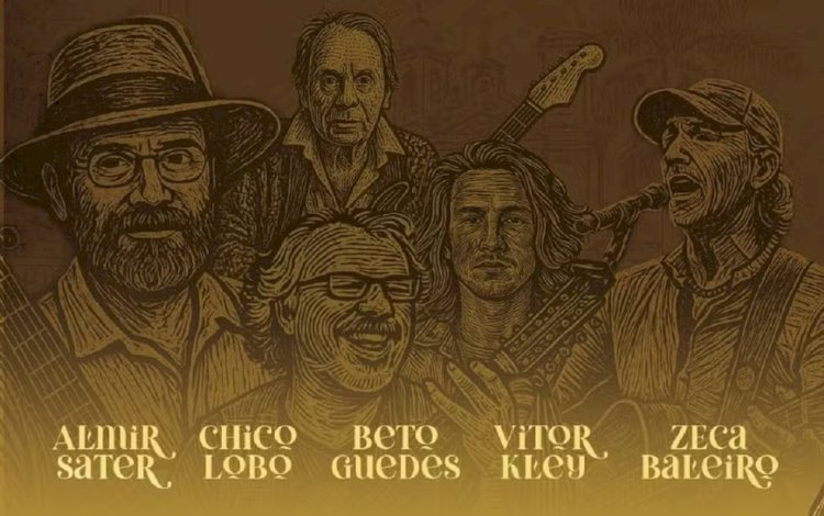 Evento em São João Del Rei reúne Almir Sater, Zeca Baleiro, Vitor Kley e Beto Guedes neste fim de semana