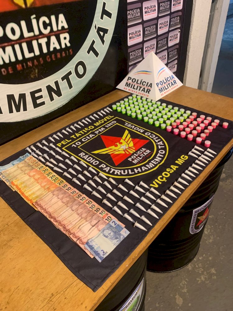 Homem é preso por tráfico de drogas no bairro João Brás, em Viçosa