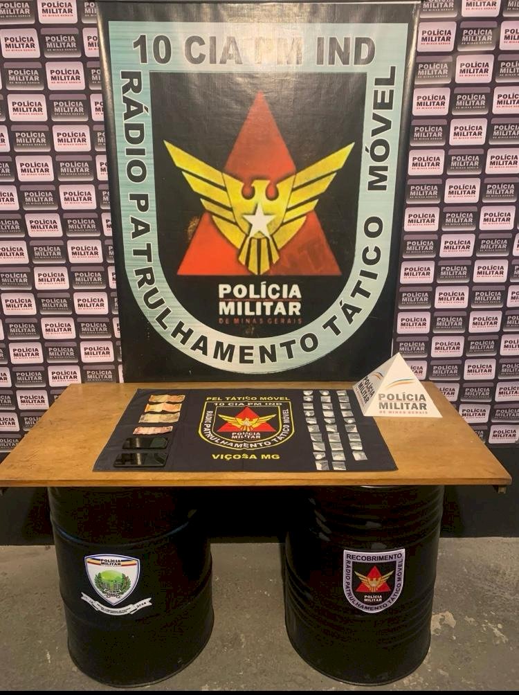 Polícia prende homem acusado de traficar drogas no bairro Santa Clara, em Viçosa