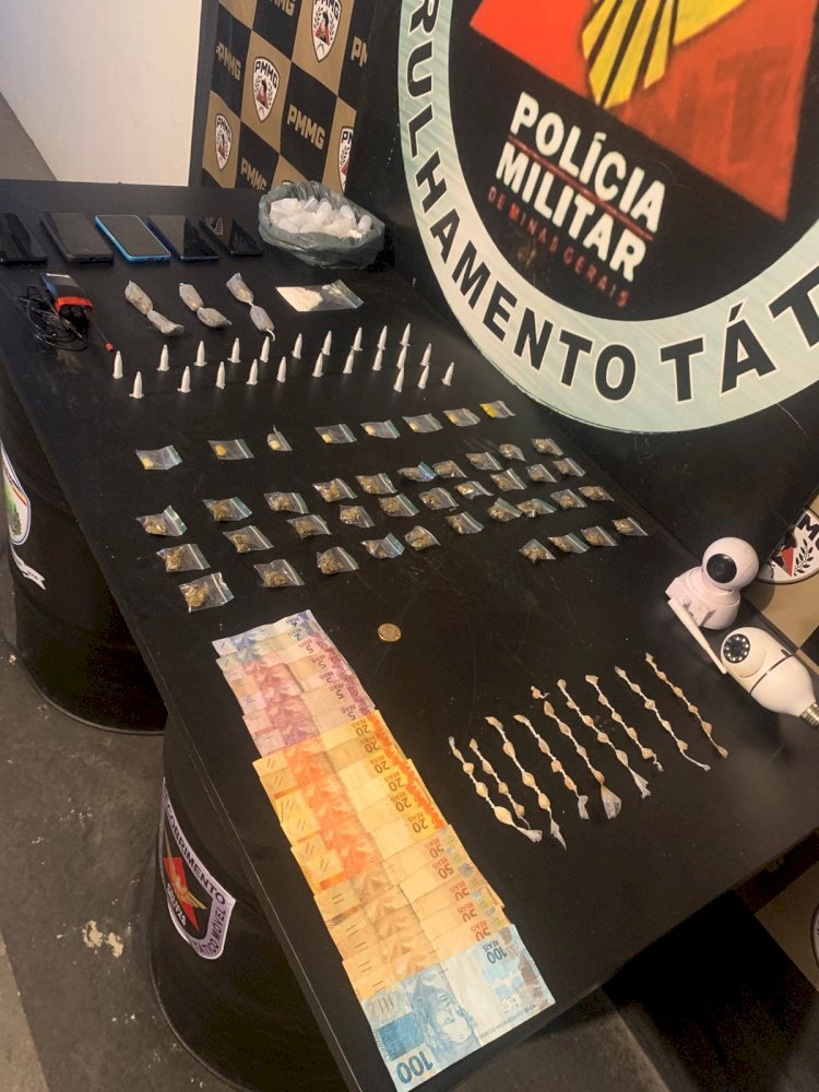 Dois homens são presos e menores apreendidos por tráfico de drogas em Viçosa