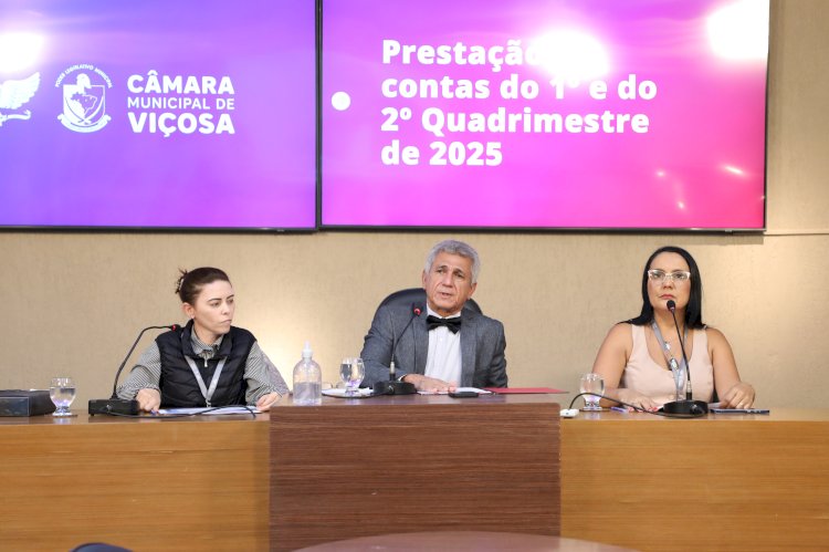 Câmara recebe prestação de contas de órgãos municipais
